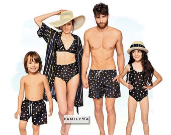 Matching family swimsuit clearance