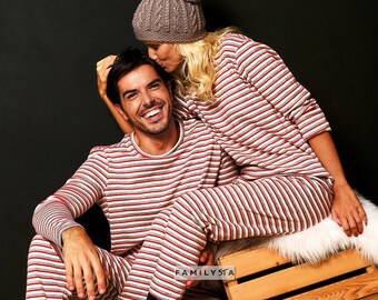 Holiday Pajama, Couples Christmas Pajamas, Matching Christmas Pajamas For Couple, His And Hers Jammies, Unique Gifts For Girlfriend, Pjs