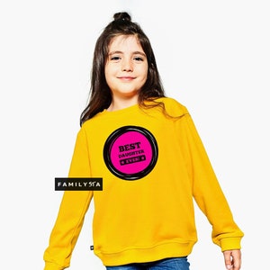 Yellow slogan jumper hotsell
