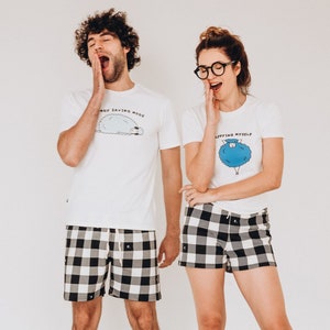 Couple Pajamas Shorts Etsy UK