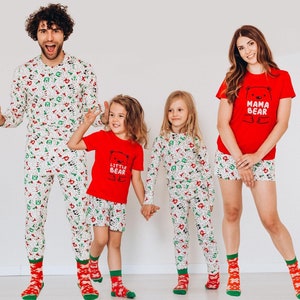 Holiday Pajama, Family Pajamas Christmas, Family Pajamas Matching, Holiday Clothing, Christmas Bear Pyjamas, Matching Jammies,Family Reunion