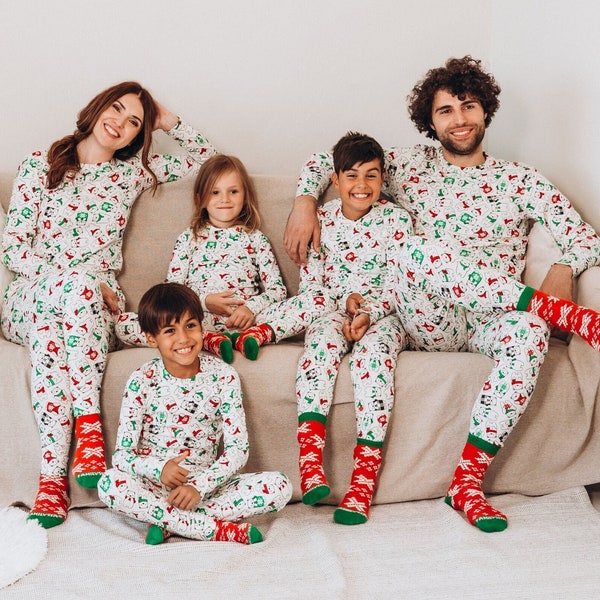 Family Pajamas Christmas, Holiday Pajama Set For Family, Matching Winter Jammies, Christmas Photoshoot, Unique Gifts For Wife, Xmas Pjs