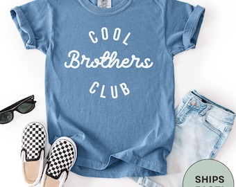 Cool Brothers Club Shirt Big Brother Matching Outfit Gift For Boys Siblings Crew Shirt Gift for Brothers Little Bro Shirt Brothers Shirts