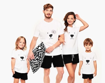 Matching Family Holiday Pajamas, Matching Family Valentines Pjs, Unique Gifts For Husband, Family Bear Jammies, Matching Family Jammies