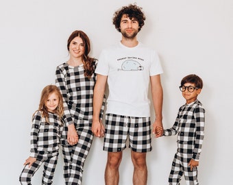 Family pajamas matching outfits Family clothing Holiday sleepwear Matching family set Plaid pajamas Best mother's gifts ideas for mom