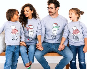 Holiday Sweaters, Family Christmas Sweaters, Weihnachtspullover Familie, Matching Family Pullovers, Christmas Jumpers,  Xmas Family Outfits