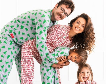 Holiday Pajama, Family Pajamas Christmas, Matching Family Christmas Pajamas, Winter Holiday Pyjamas, Xmas Tree Jammies,Christmas Photo Props