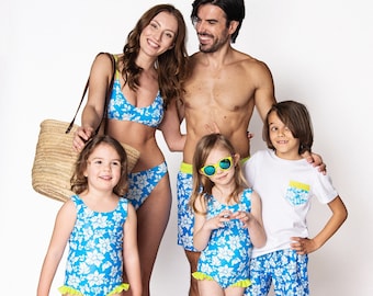 Maillots de bain assortis pour voyage en famille, maillots de bain assortis, maillots de bain maman et fils, shorts de bain papa et moi, cadeau nageur, cadeau de vacances