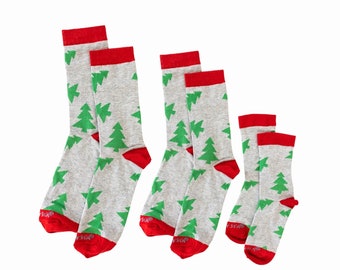 Family Christmas Socks, Matching Family Christmas Socks, Weihnachtssocken Familie, Gift For Her, Stocking Stuffer, Christmas Tree Socks