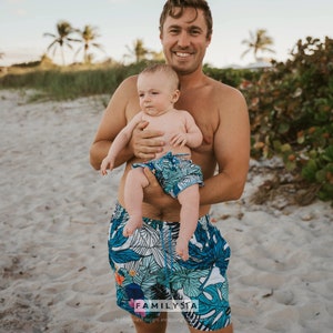 Baby boy and dad matching swimwear new arrivals