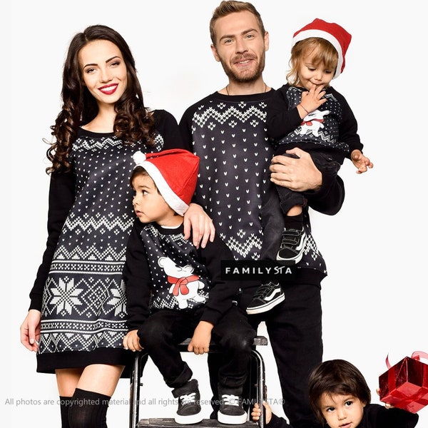 Family Ugly Christmas Sweaters, Family Christmas Jumpers, Matching Christmas Outfits, Holiday Pullover, Outfit For Pictures, Xmas Dress