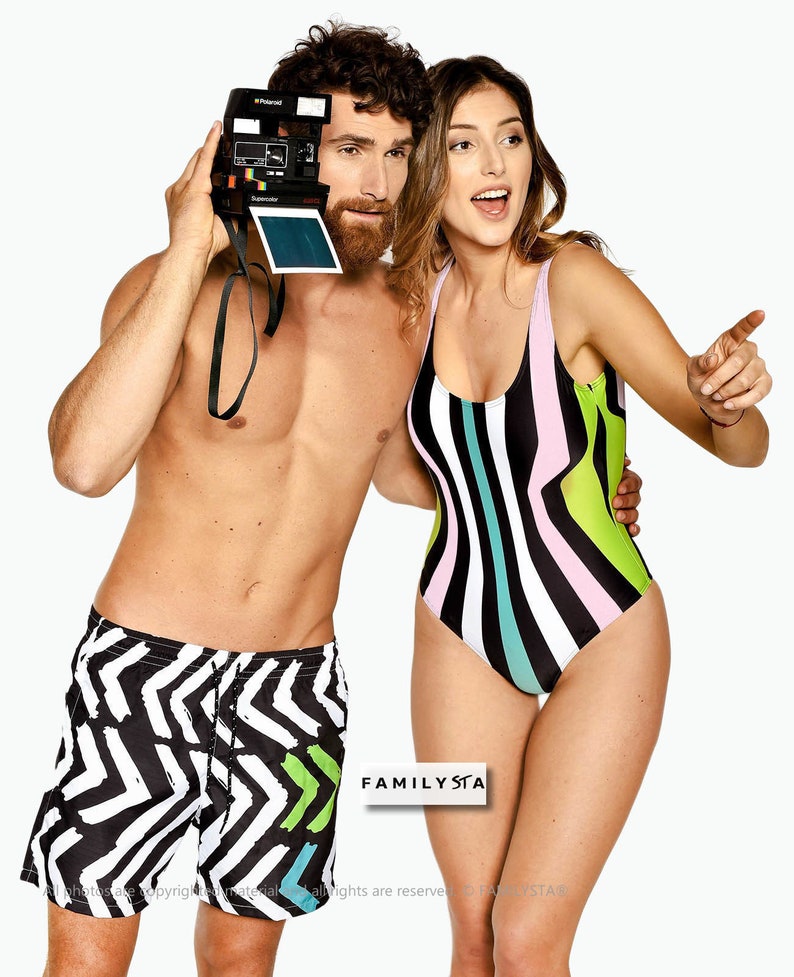 Matching Swimsuit Matching Father and Son Men Swim Trunks Etsy