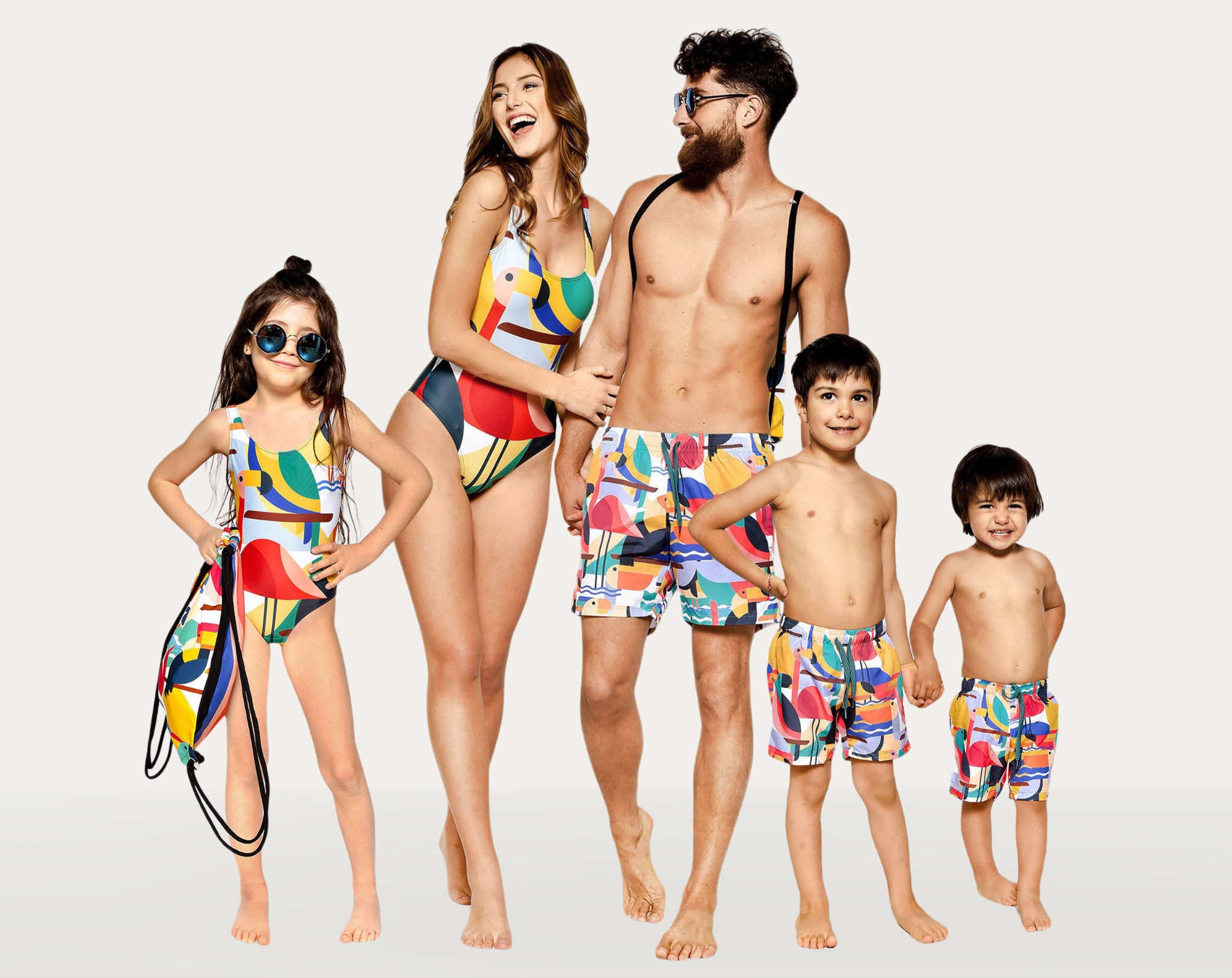 Familie in zwemkleding Etsy Nederland