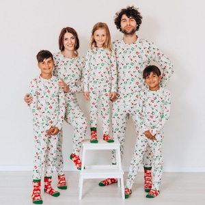 Matching Christmas Family Pajamas, Pjs Family Set, Family Holiday Pajamas,Bear Holiday Pajama, Family Pajamas Matching,Unique Holiday Gift