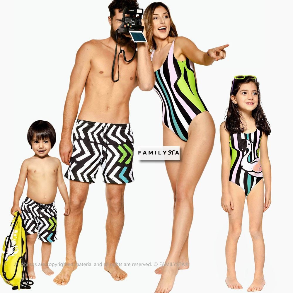 Matching Swimsuit Family Matching Kids Swimwear Matching ...