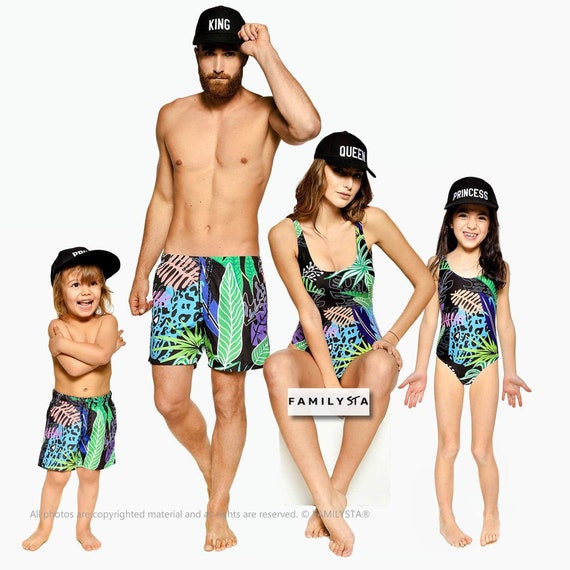 family swimwear matching