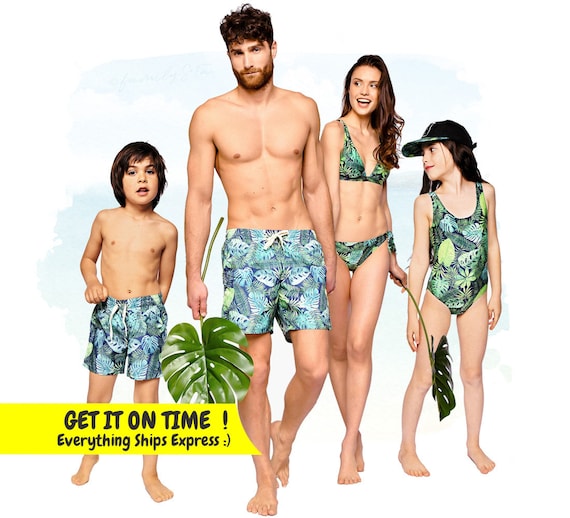 Family Matching Swimsuits Family Swimwear Bathing Suit Swimsuit