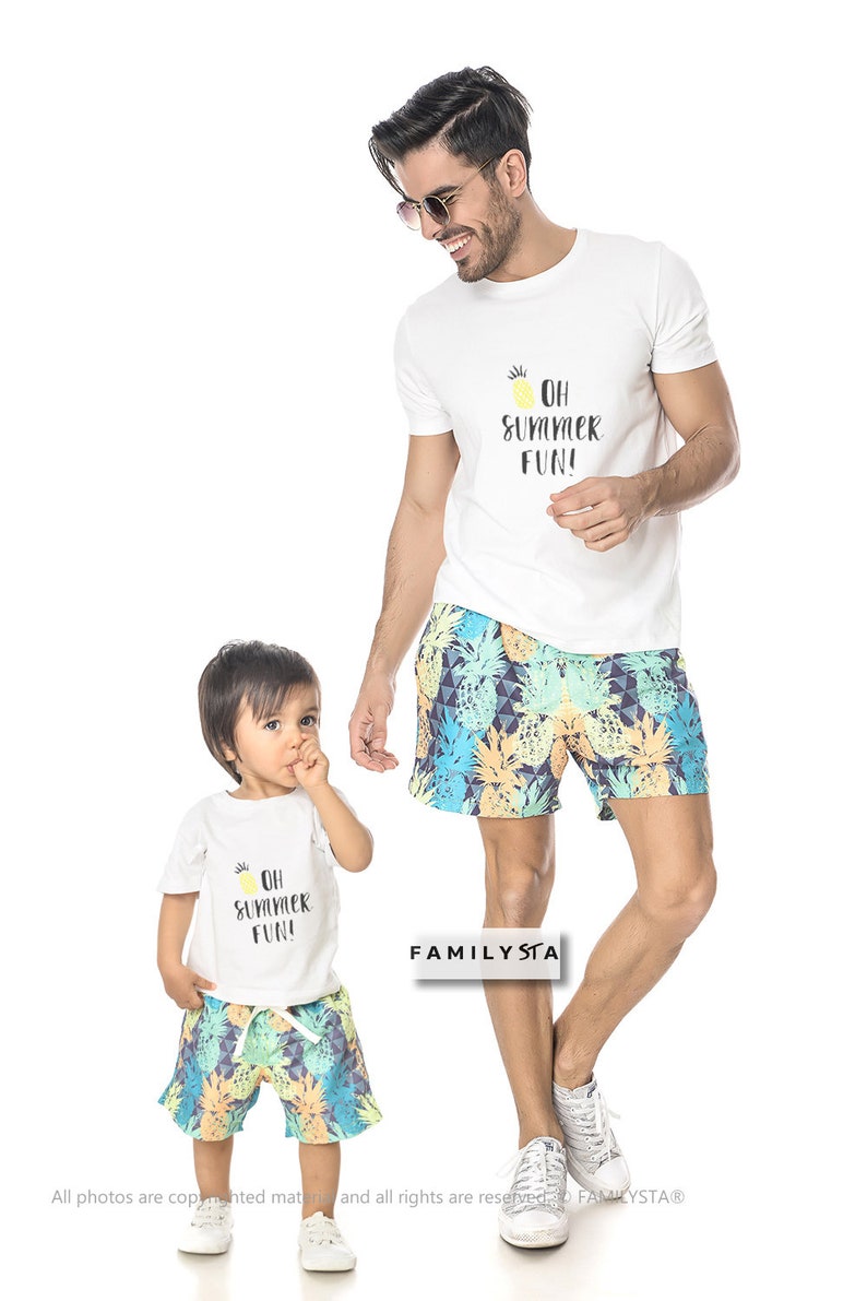 dad and daughter matching bathing suits
