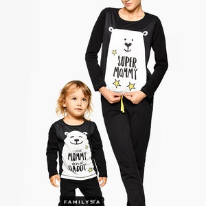 Family Bear Pajamas, Matching Family Jammies, New Family Gift, Family Pjs, Bear Pajamas, Pajama Party Outfit, Gift For Daddy, Gift For Mommy image 6