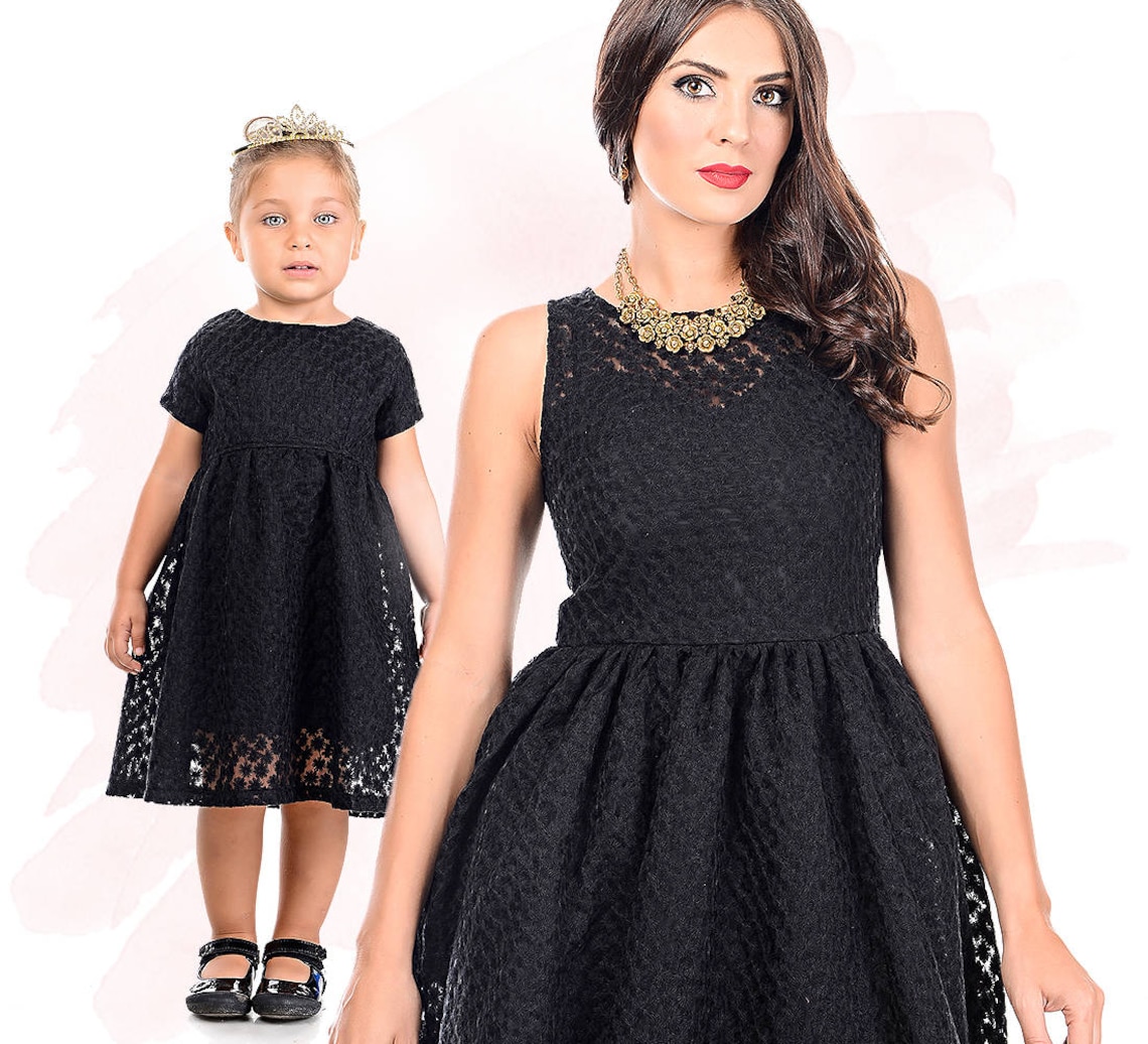Mom and Me Dress Kids Fall Little Black Dress Formal Dress Etsy