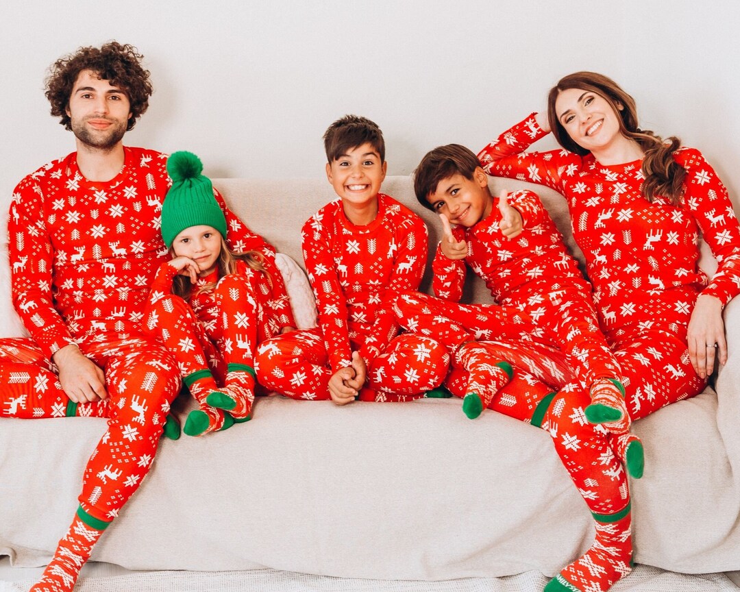 Family Pajamas Christmas Matching, Holiday Pajamas, Family Clothing