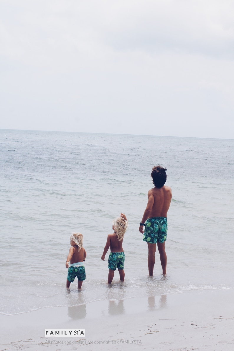 Father Son Matching Swim Trunks Matching Swimsuit Daddy and Etsy