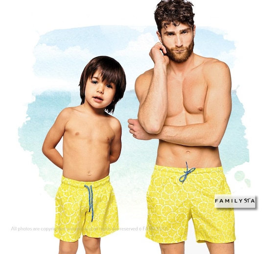 father son matching swimsuits