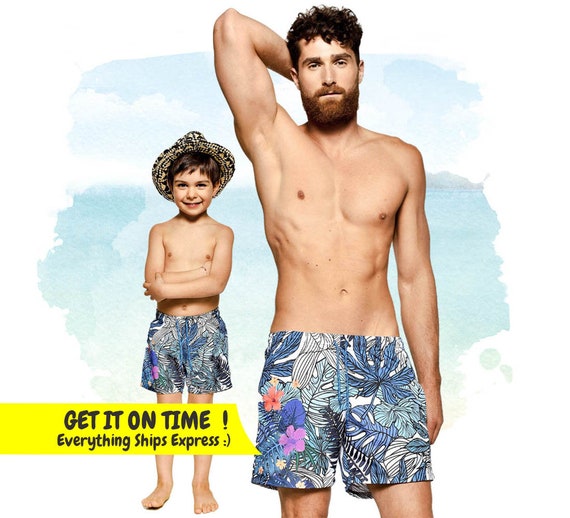 matching father son swim