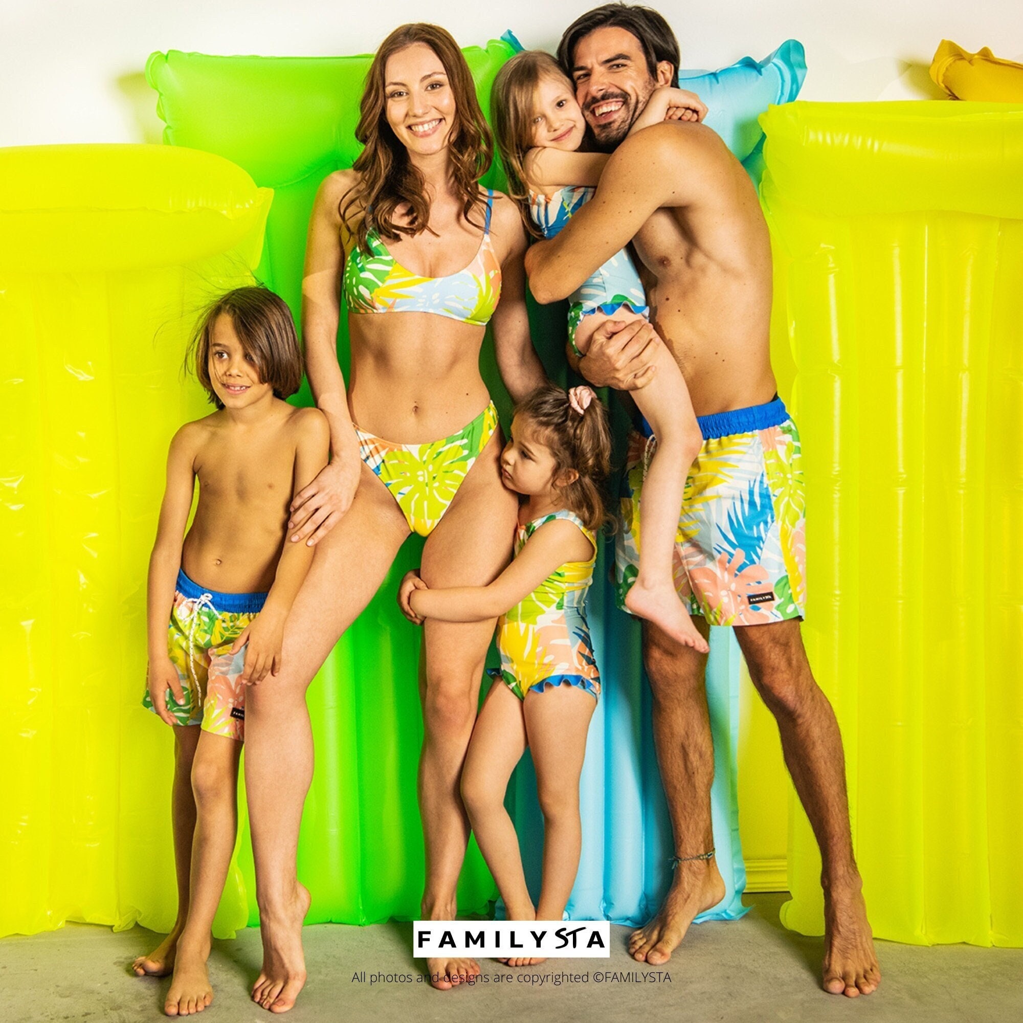 Matching Family Swimsuits, Family Swimwear, Father Son Matching