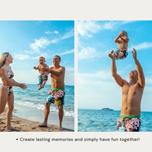 Mother Daughter Bathing Suits, Mommy And Me Swimwear, Mom And Son Matching Beachwear, Vacation Swimsuits, Matching Outfit, Mothers Day Gift image 5