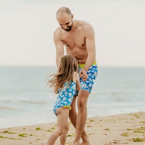 Daddy and Me Outfit Family Swimwear Father and Daughter Swimsuit Matching Family Swimsuit Matching Swimwear Dad Gift Mom Gift Etsy