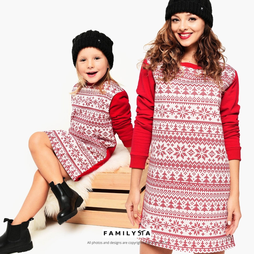 Navidad Modas De Vestidos Madre E Hija Madre Sueter NavideÃ±o Mama