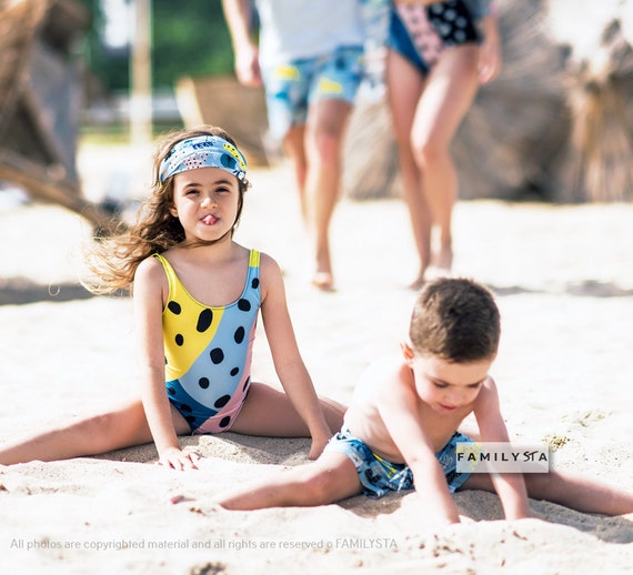kids matching bathing suits