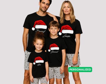 Passende Weihnachtspyjamas für die ganze Familie, Festtagspyjamas, Weihnachtskleidung für die ganze Familie, Weihnachtspyjamas für Erwachsene, passende Weihnachtspyjama-Sets, Geschenkpyjamas