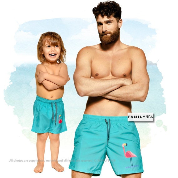 matching swimsuits for dad and son