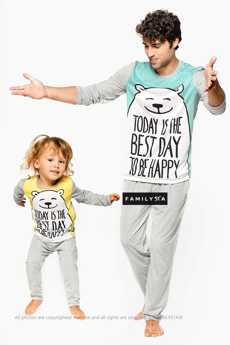 Family Pajamas Funny Bear Pajamas Matching Family Jammies Etsy