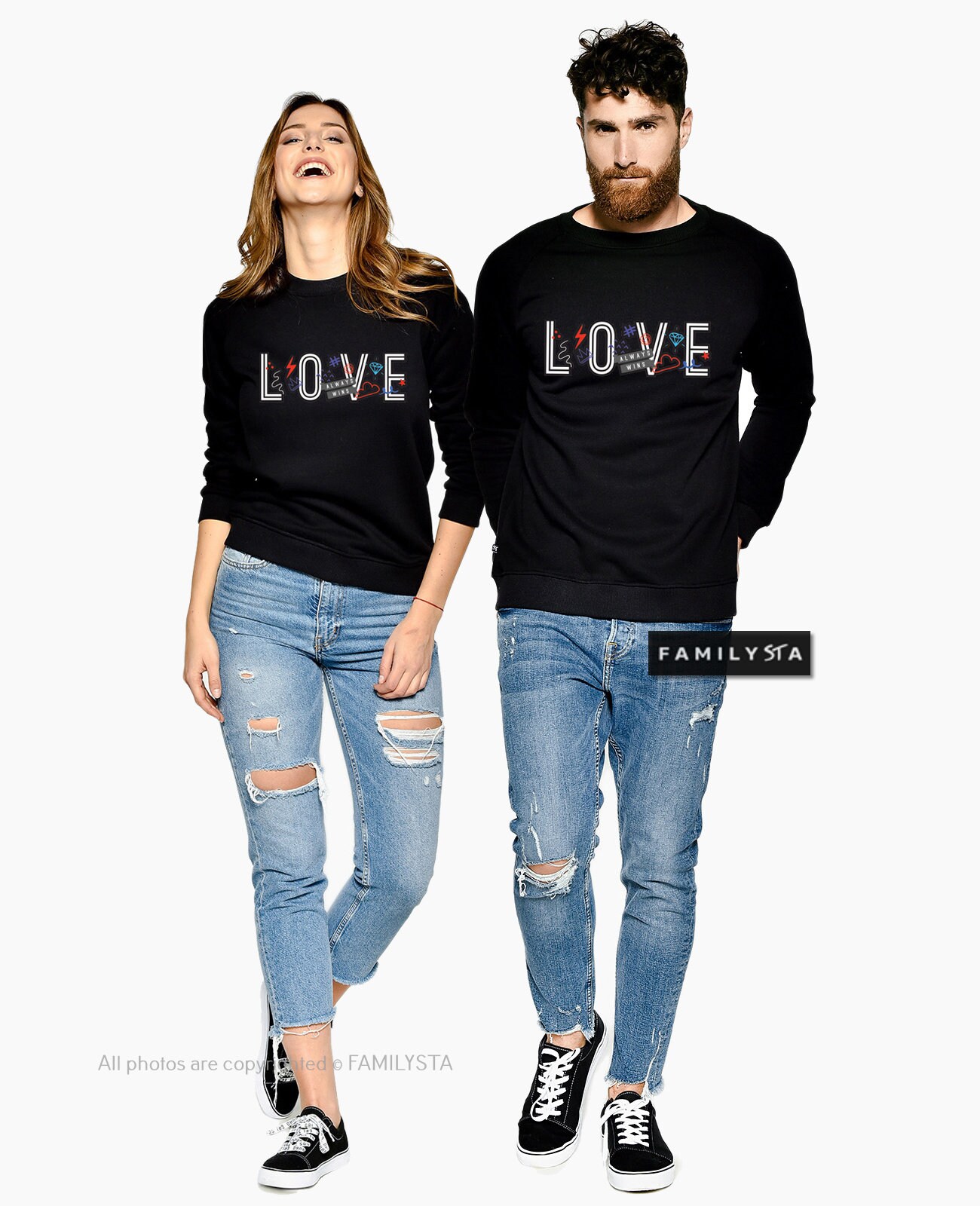 matching couple sweatshirts