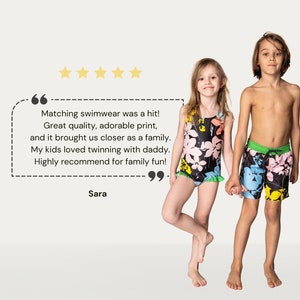 Mother Daughter Bathing Suits, Mommy And Me Swimwear, Mom And Son Matching Beachwear, Vacation Swimsuits, Matching Outfit, Mothers Day Gift image 4