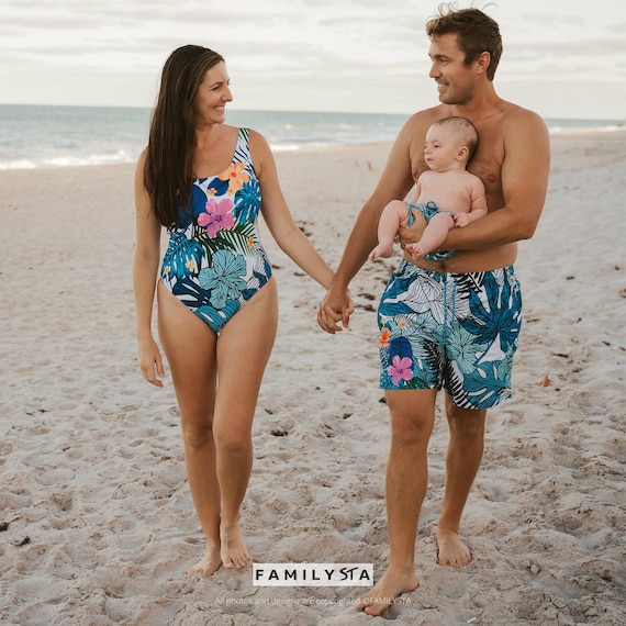 Mom and son matching swimsuits hotsell