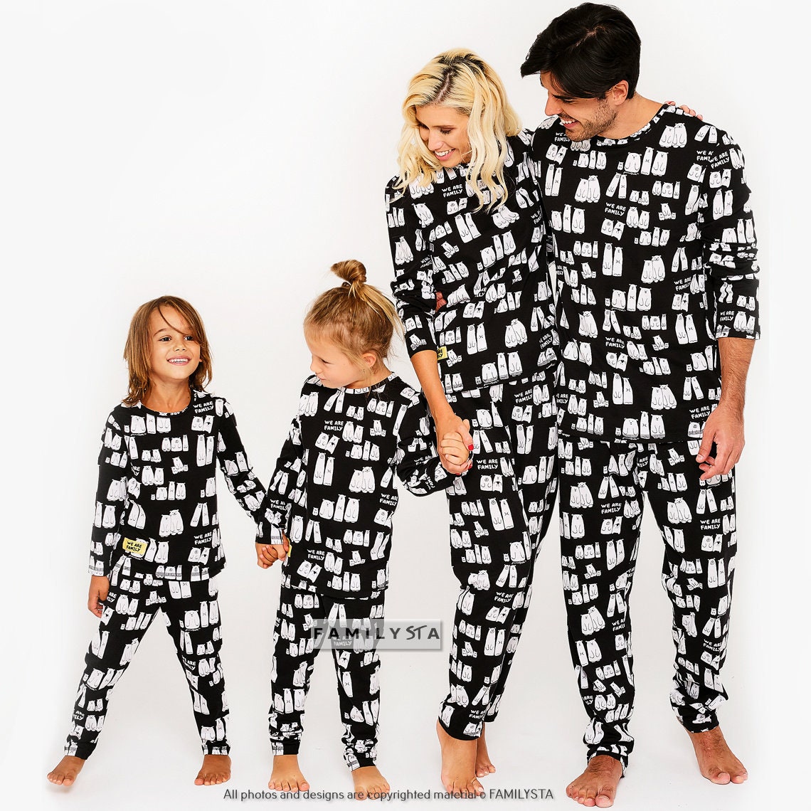 Pyjama Matching Family set Kleding Unisex kinderkleding Pyjamas & Badjassen Pyjama Vakantie Pyjama 2022 KERST Familie Matching Pyjama 