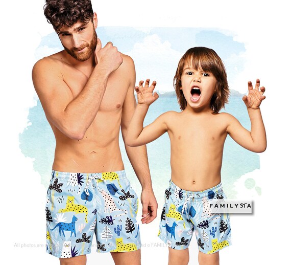 Father and son matching swimwear uk Outlet