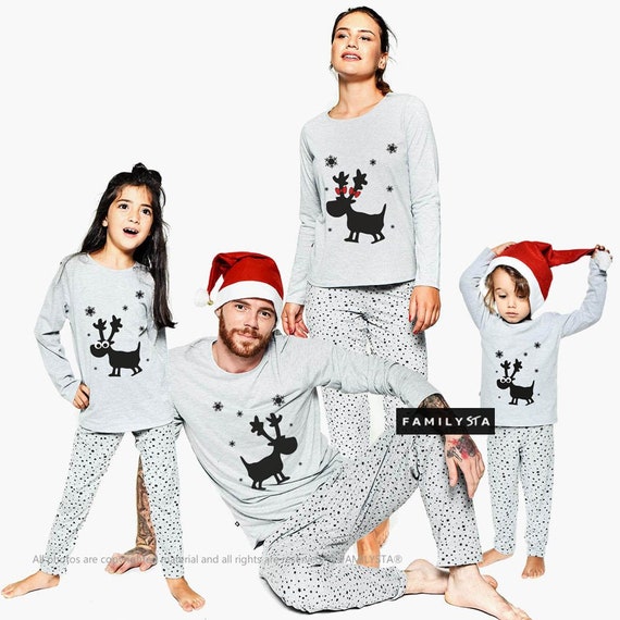 Family Christmas Pajamas Sleepwear Pajamas Family Winter Etsy