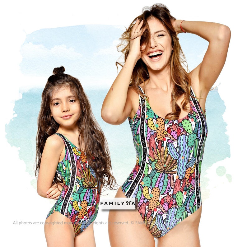 matching one piece swimsuits