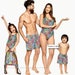 Matching Family Swimsuits, Matching Summer Beachwear, Family Swimwear, Matching Bathing Suits, Matching Swimwear, Tropical Swimming Outfits 