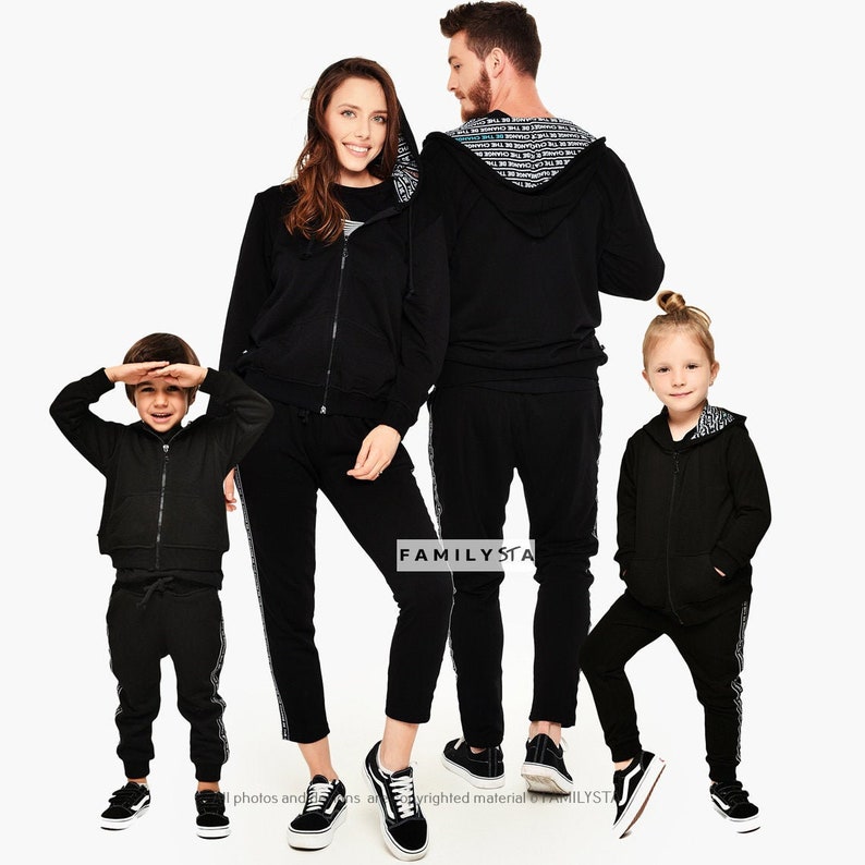 Family Sweatsuits Set Family Tracksuits Matching Sweatsuits Etsy