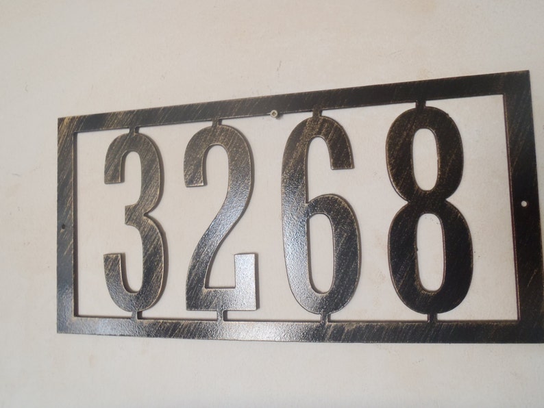 Address Sign Any Numbers Metal House Number
