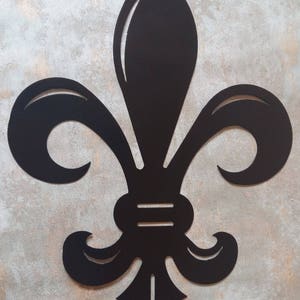 Decorazione murale Fleur De Lis, arte murale francese, arte simbolo dello stato della Louisiana, esterno e giardino, arte del patrimonio francese, decorazione murale per portico, arazzo