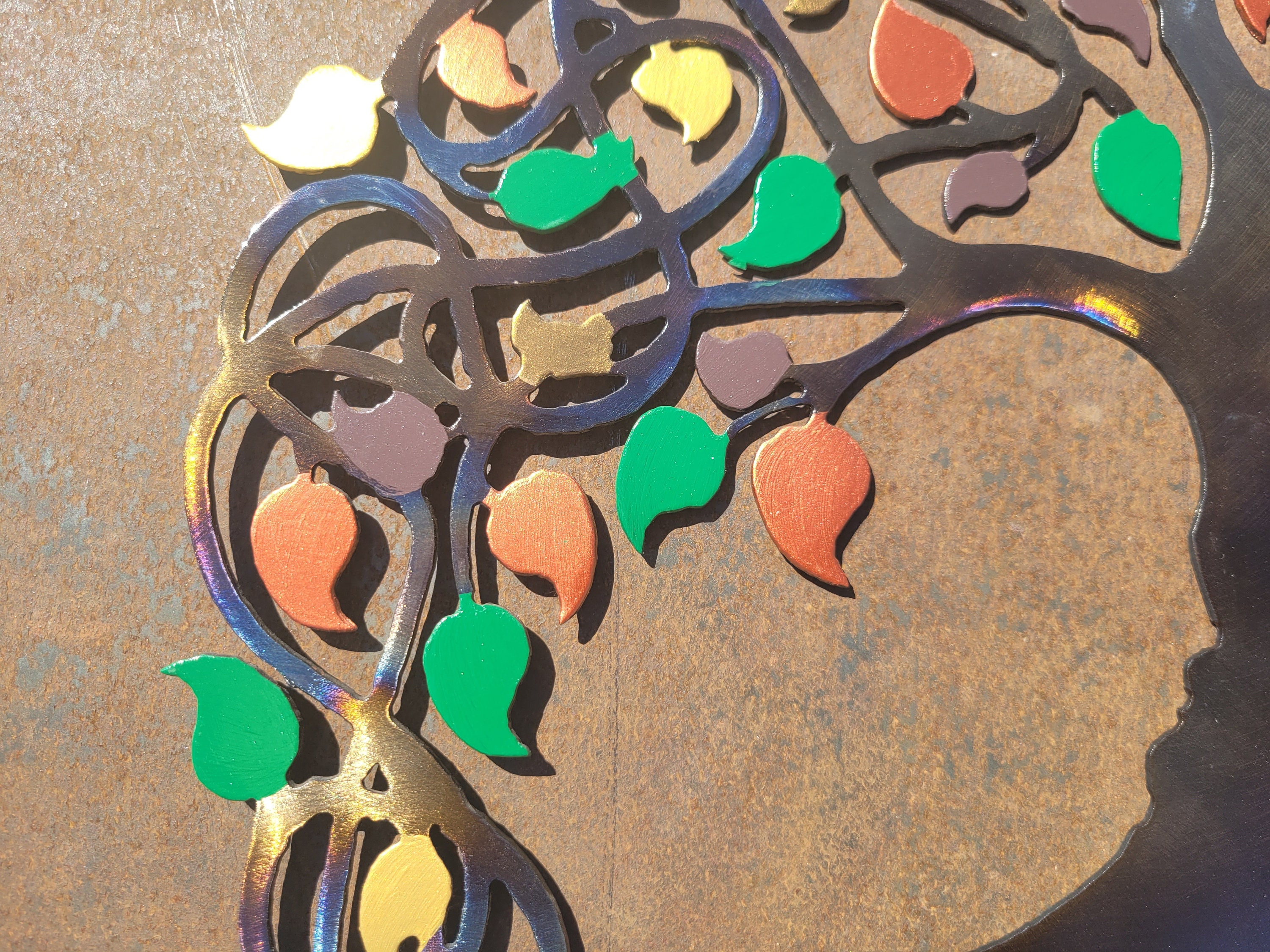 Quadri Moderni Decorazione Muro Albero Della Vita Con Cane - Foto 3