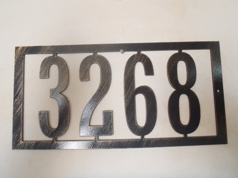 Address Sign Any Numbers Metal House Number