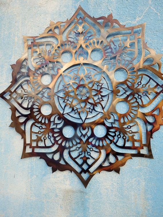 Hanging Large Detailed Mandala Metal Wall Art and Decor Great Home Hanging Wall Art Gift Etsy